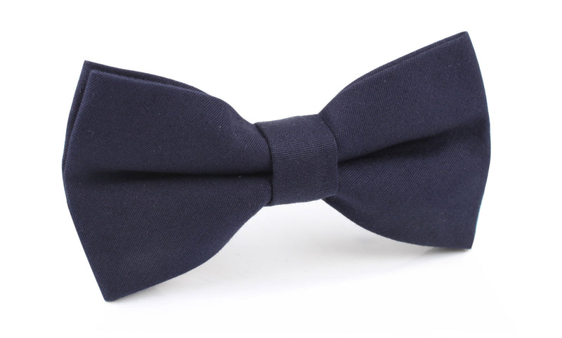 Navy Blue Cotton Bow Tie | Groom Bowtie | Wedding Pre-Tied Bow Ties AU ...