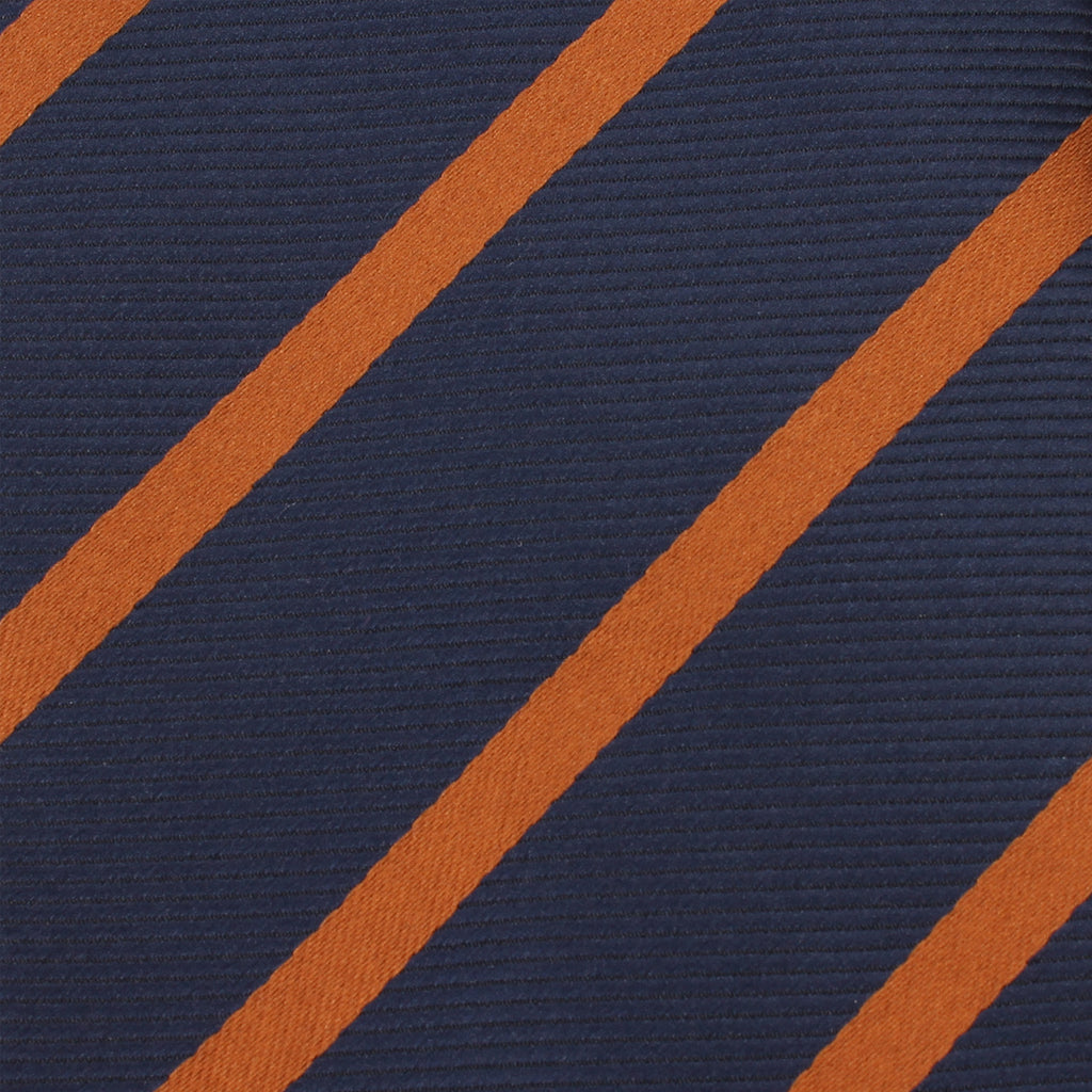 Navy Blue Tie with Brown Stripes | Men's Repp Ties | Designer Neckties ...