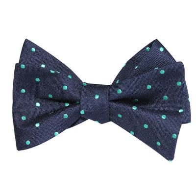 Navy Blue with Mint Green Polka Dots Necktie | Tie Ties Thick Wide ...