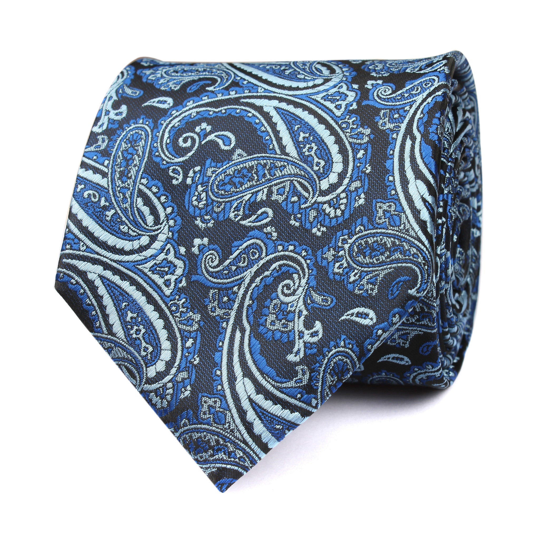 Paisley Black Tie | Blue Pattern Ties | Shop Unique Neckties for Men | OTAA