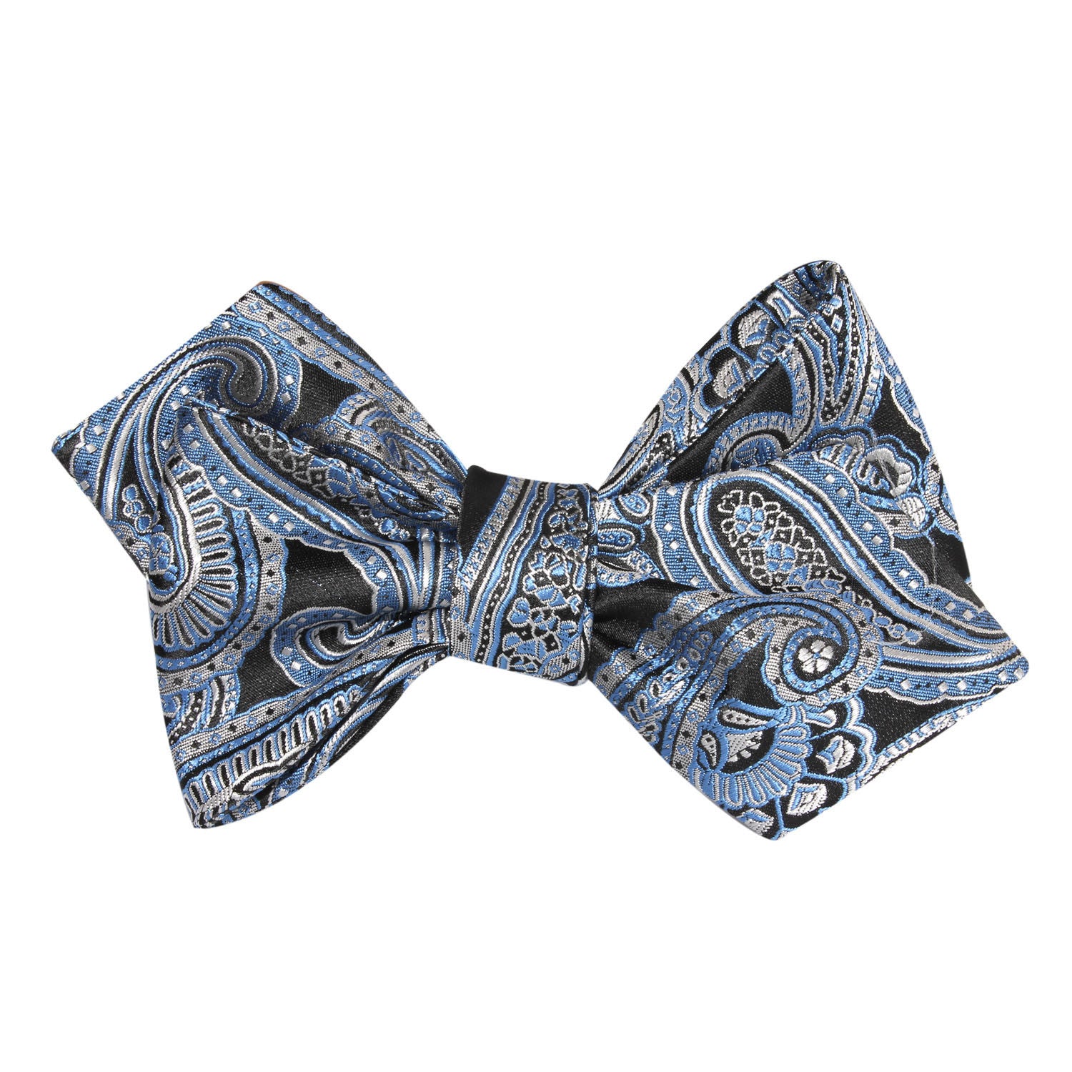 Paisley Blue Self Tie Diamond Tip Bow Tie | Patterned Untied Bowtie AU ...
