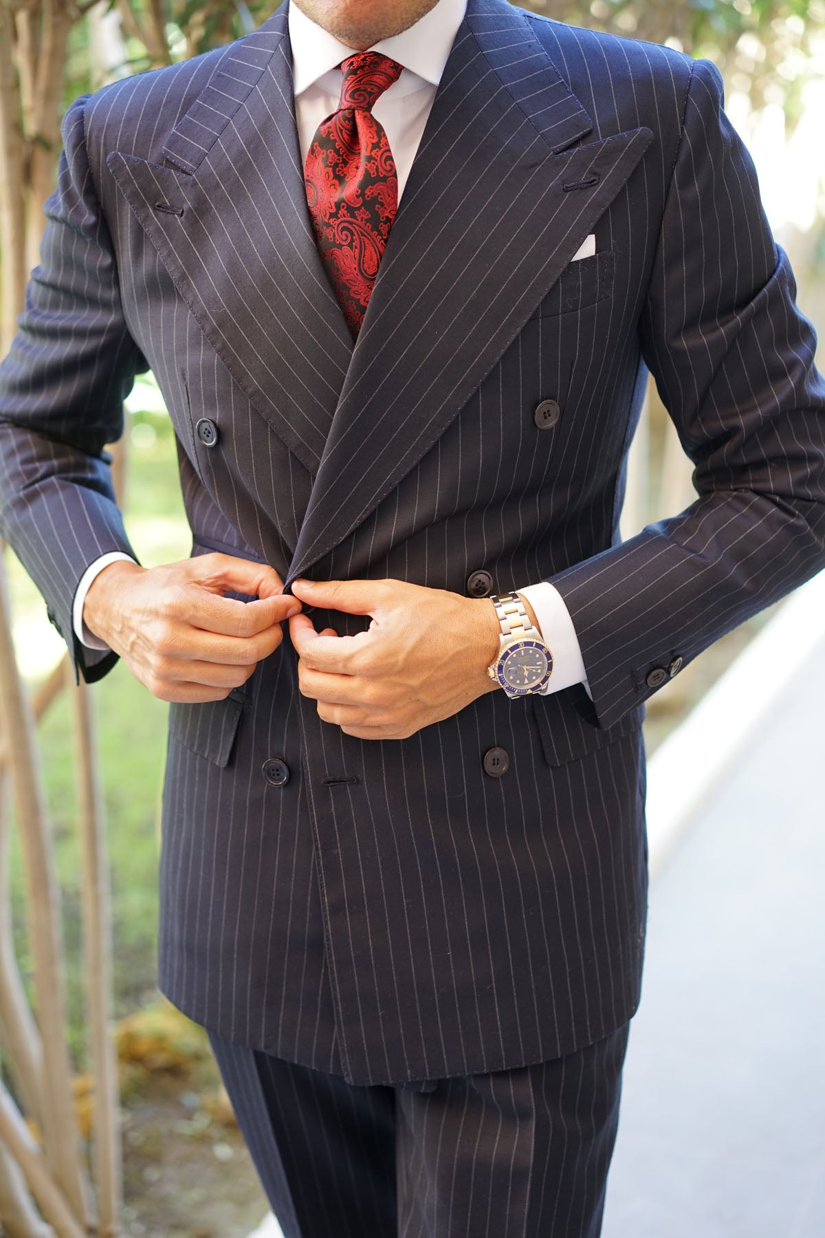 Paisley Black Tie | Red Pattern Ties | Fancy Necktie for Men Australia ...