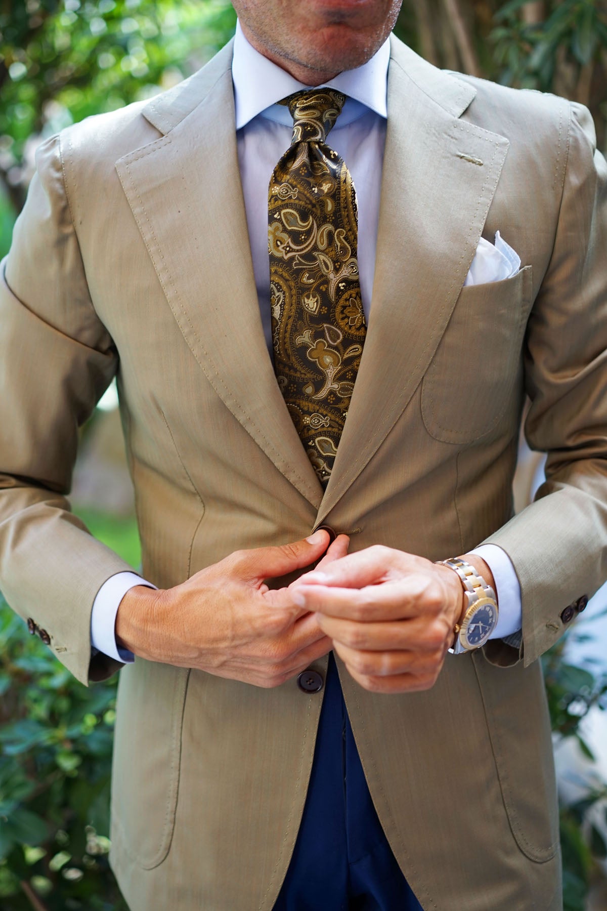 Persian Paisley Brown Tie | Mens Luxury Ties | Bandana Necktie Online ...