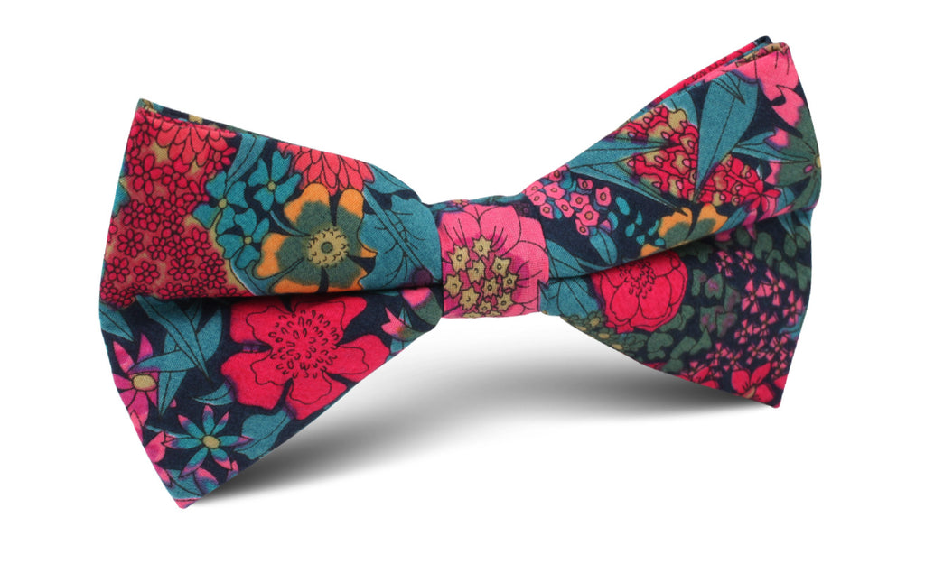 Rio de Janeiro Jungle Bow Tie | Tropical Floral Pre-Tied Bowties Ties ...