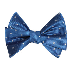 Royal Blue with White Polka Dots Self Tie Bow Tie | Mens Untied Bowtie ...