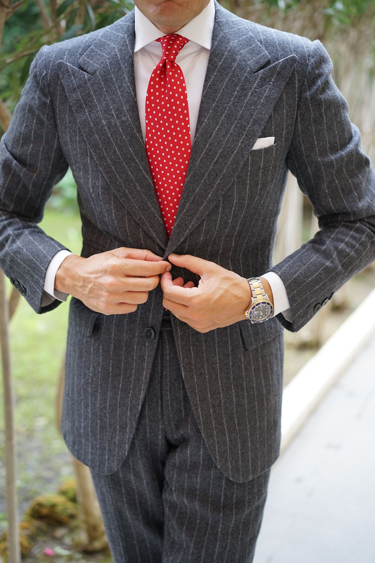 Royal Red Polka Dots Necktie | Luxury Tie | Mens Casual Ties Australia ...