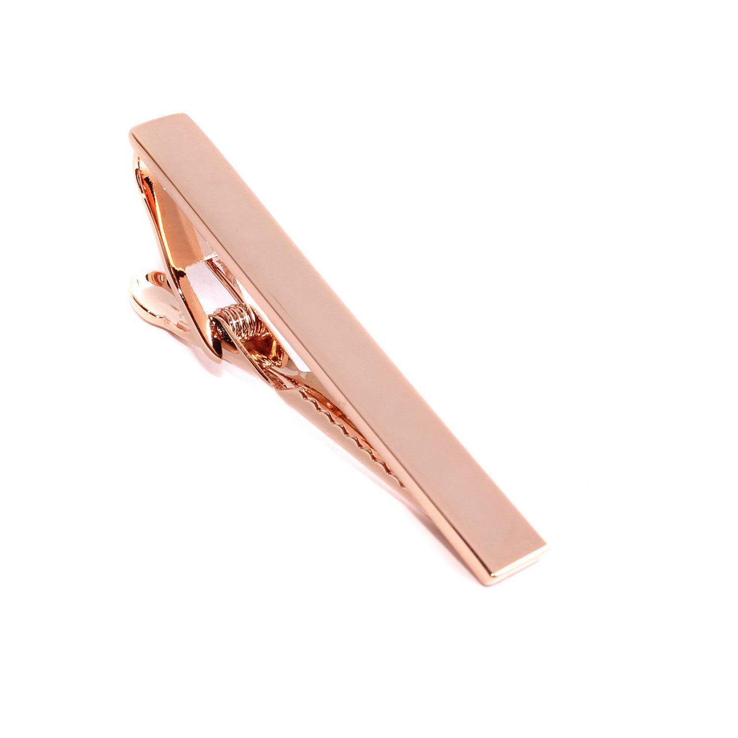 Shining Rose Gold Tie Bar | Swank Blank Tie Clip Bars | Necktie Pin | OTAA