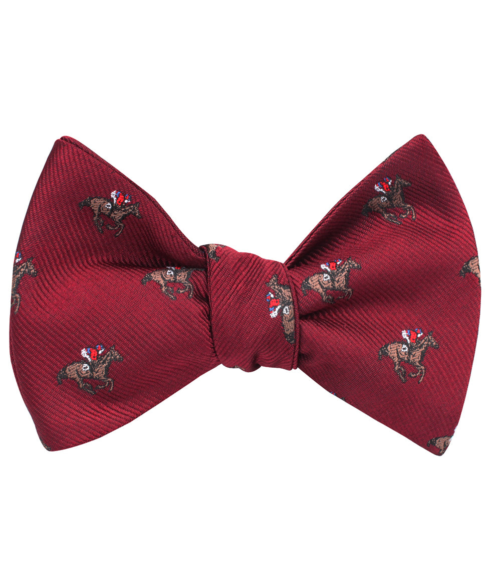 The Royal Ascot Racehorse Self Bow Tie | Red Horse Self-Tied Bowtie AU ...