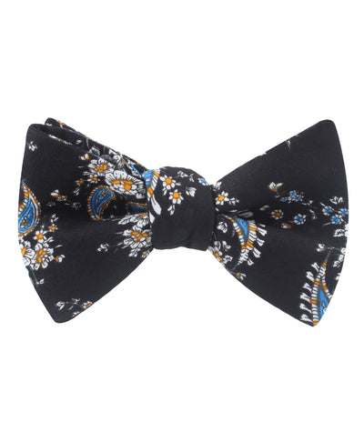 Venetian Lagoon Blue Paisley Bow Tie | Mens Bowtie Bowties Ties | OTAA