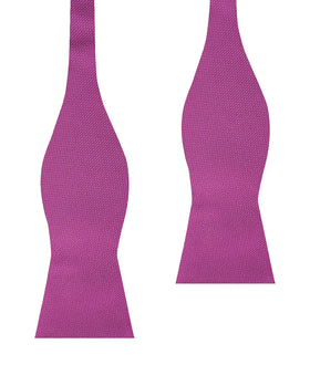 Wild Orchid Purple Weave Self Bow Tie
