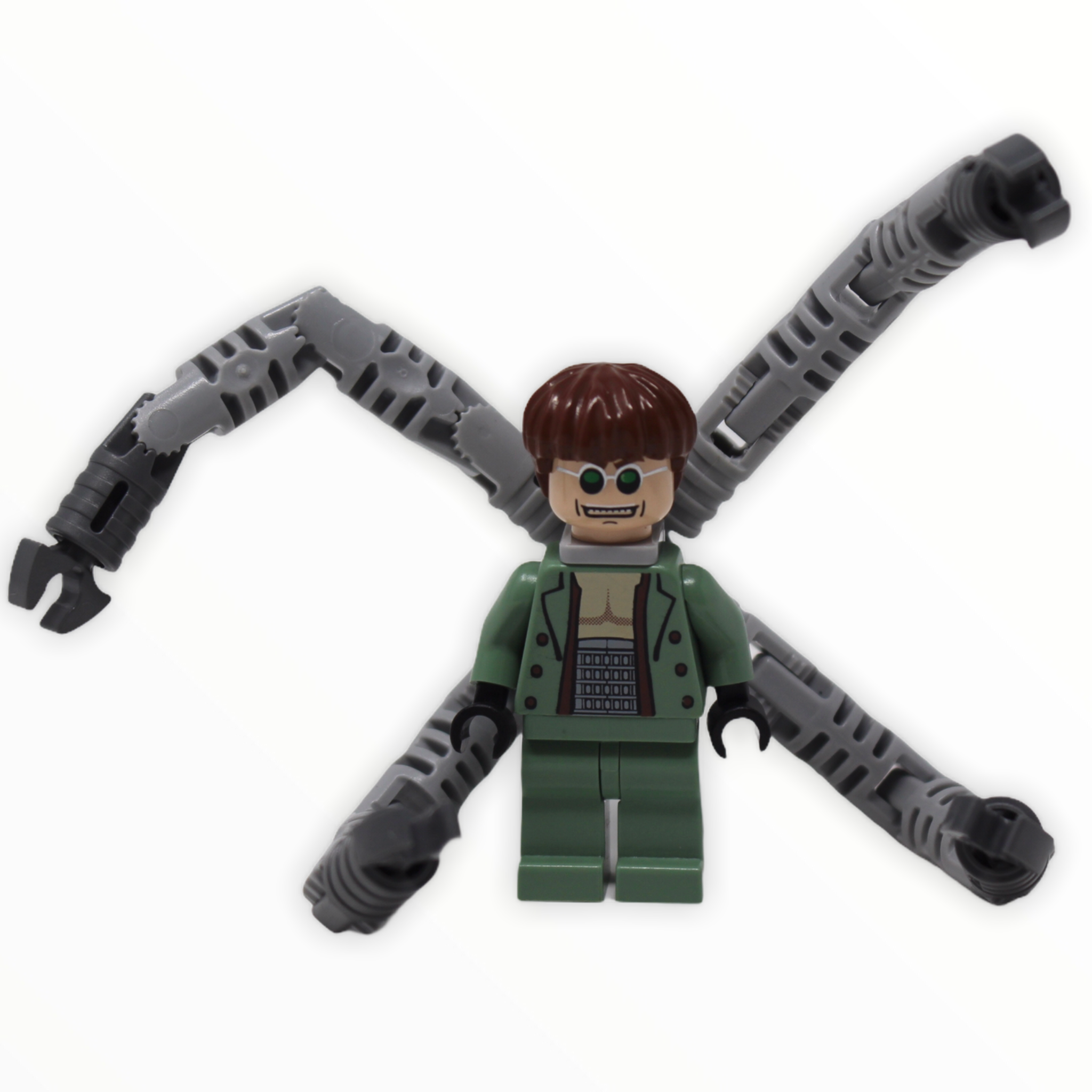 Dr. Octopus/ Doc Ock (sand green, thin toothy smile, tentacles)