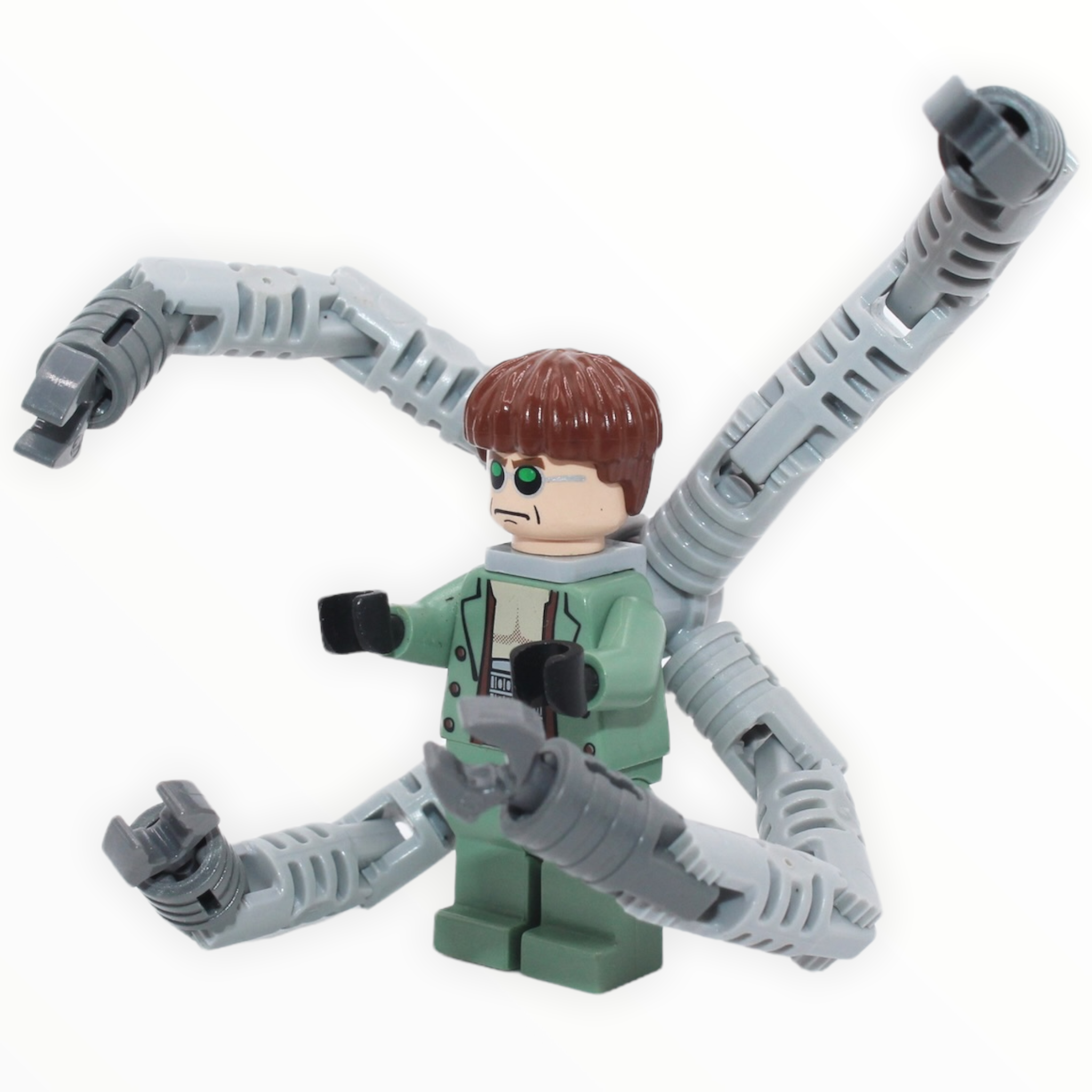 Dr. Octopus / Doc Ock (sand green, frown, tentacles)