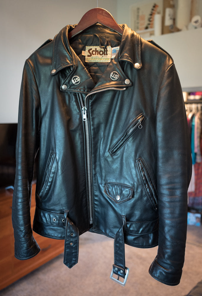 RAMONES stage-worn 1989 Schott 418 Perfecto Leather Motorcycle Jacket ...