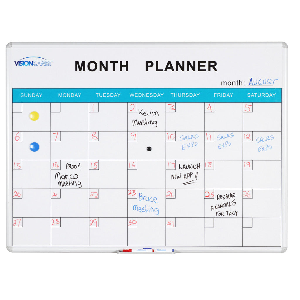Month Planner Whiteboard Talk Audio Visual