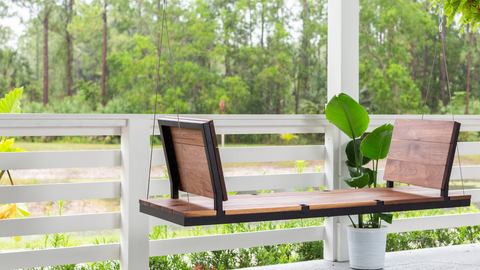 modern porch swing