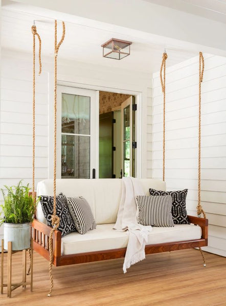 porch swing decor 