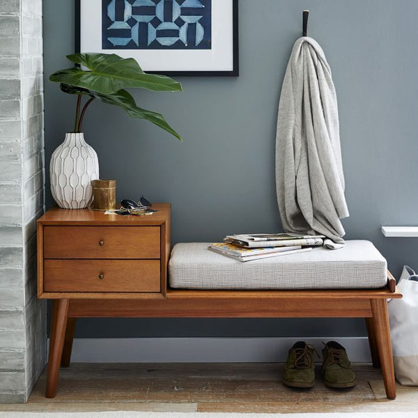 modern storage bench 