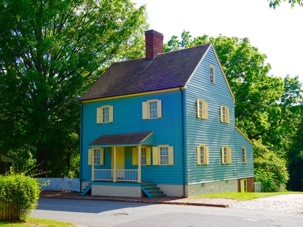 blue house