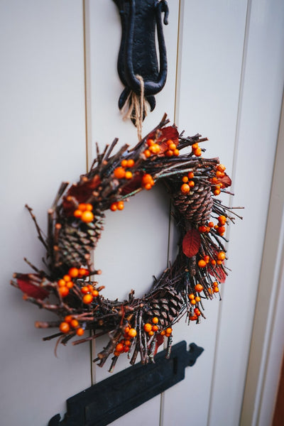 wreath on door