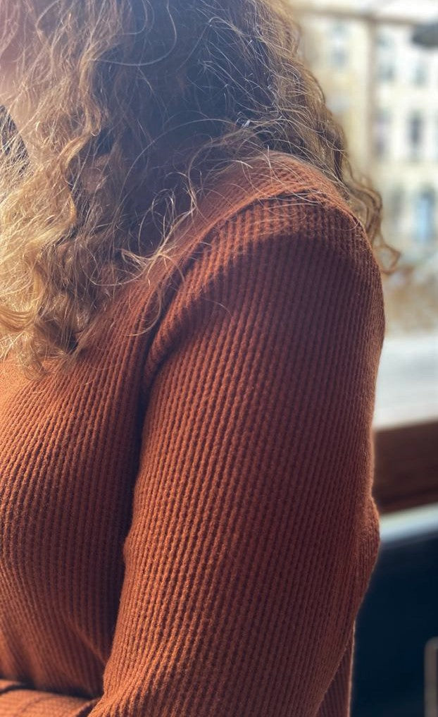 Sweater Flex Top - Rust