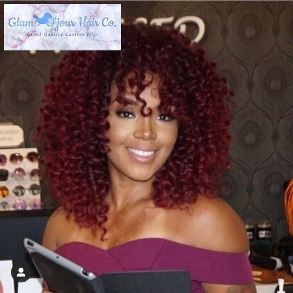 wigs curly short