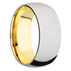 Ring with 10k Yellow Gold Sleeve