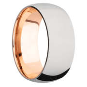 Ring with 18k Rose Gold Sleeve
