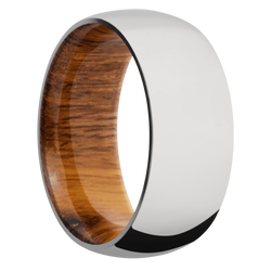 Ring with Desert Iron Wood Sleeve