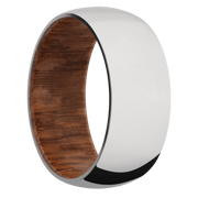 Ring with Leopard Wood Sleeve
