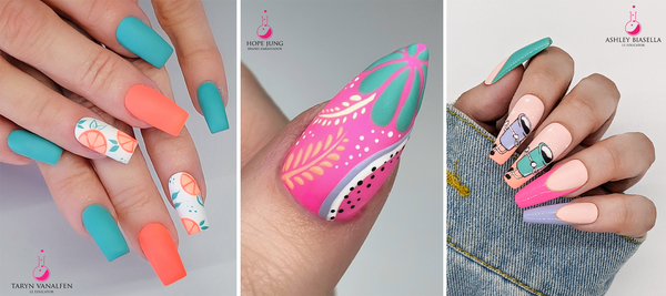 Summer Nail Art - The Drive-In  ButterCream Collection