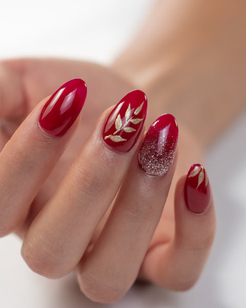 Simple Gel Valentine's Day Nail Art - May contain traces of polish