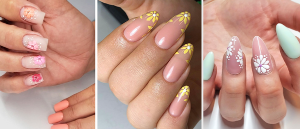 Flower Nails | Spring NAils | Floral Nails | Wedding Guest Nails