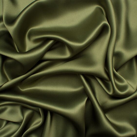 Olive Green Silk 