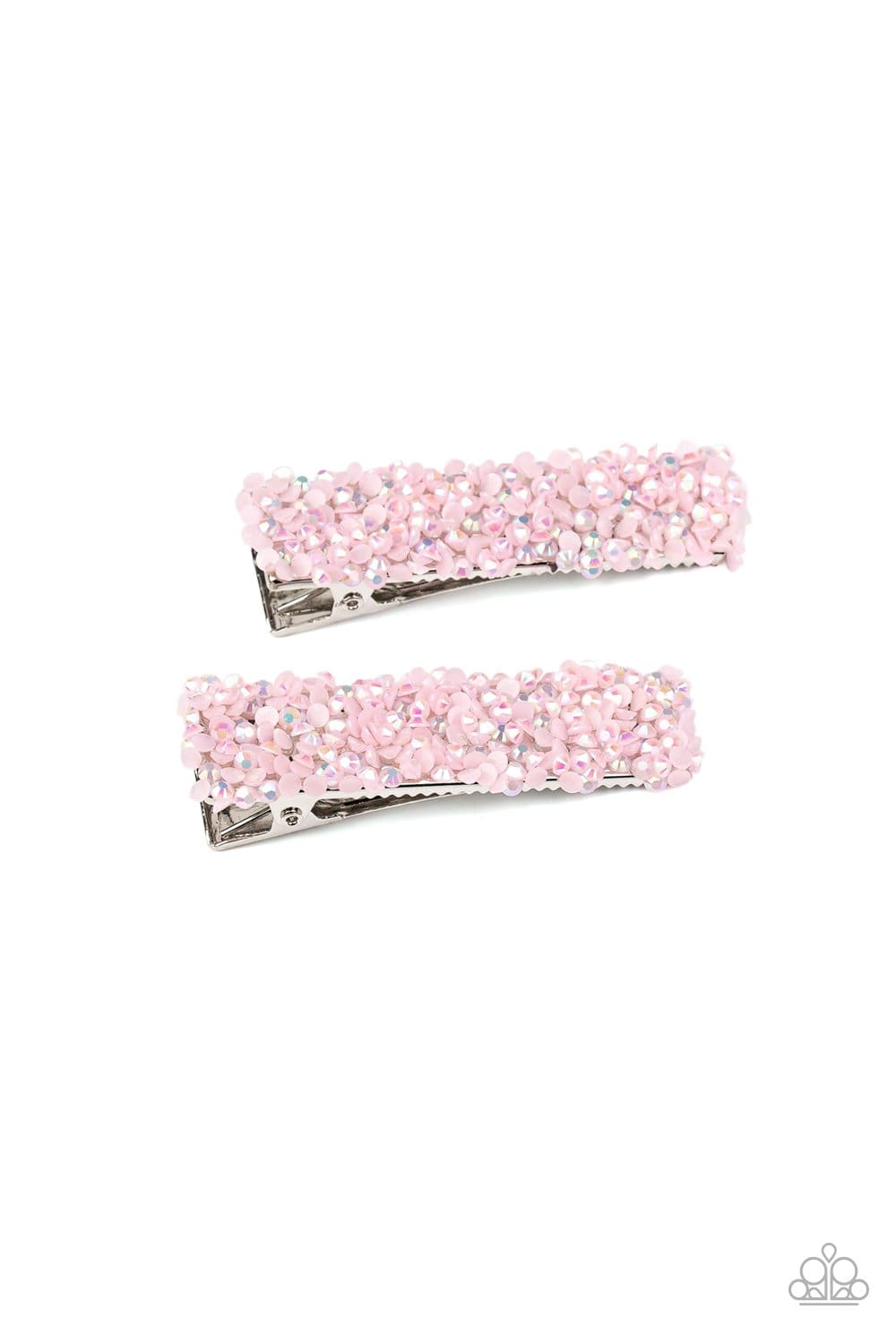 pink hair clips