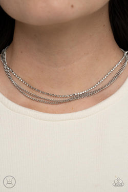 Paparazzi Accessories: BuStrands of Sass - Black Choker Necklace