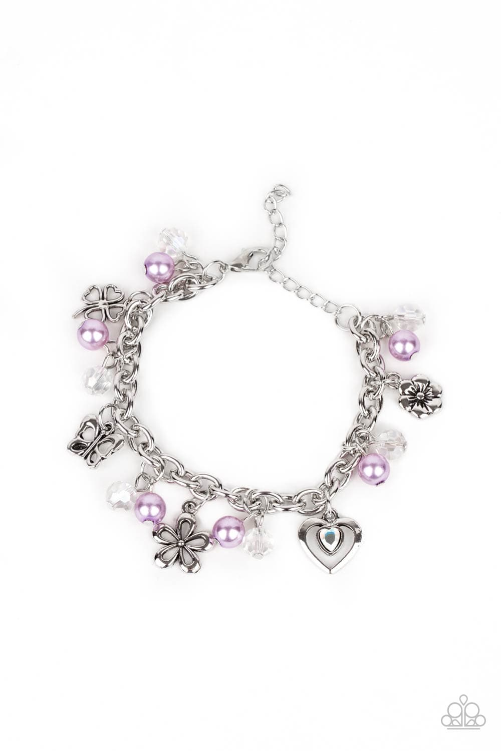 it takes heart purple bracelet paparazzi