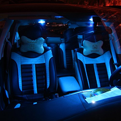 Partsam 2006 2012 Honda Civic Coupe Sedan Ice Blue Interior Led Lights Package Kit Gift Tool 6 Pieces