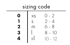 size chart for jess brown women's clothing