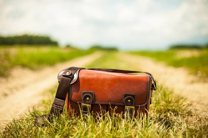 The Faust Leather Camera Bag | Crossbody Vintage Camera Messenger Bag Dark Brown