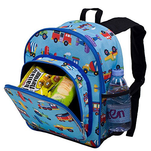 Olive Kids Trains, Planes and Trucks Pack 'n Snack Backpack