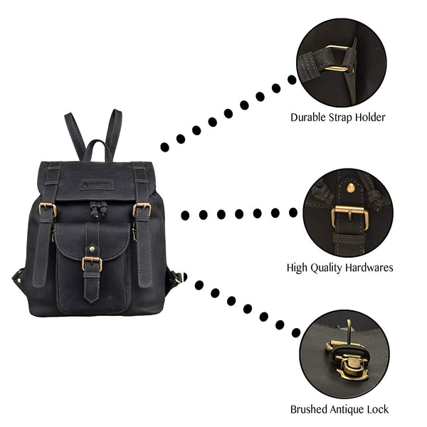 Top Quality Full Grain Real Cow Leather Men Women Backpack - Latest Design Casual and Formal Unisex Backpack