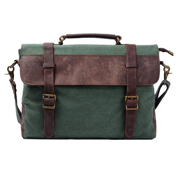 Ringed Over-flap Briefcase Messenger Bag | Serbags