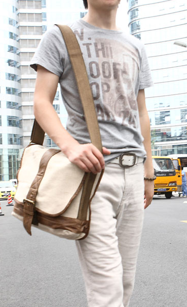 Cross Body Notebook Shoulder Canvas Messenger Bag - 13