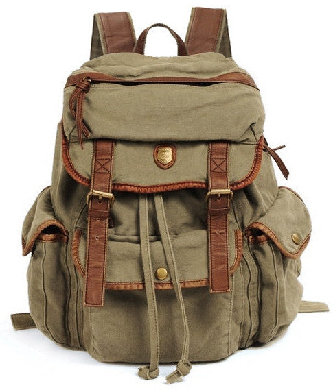 Washed Vintage Looking Fashion Canvas Backpack for Just $64.99