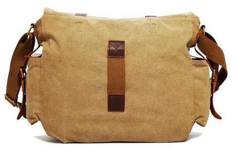 Vintage Canvas Military with Leather Trims