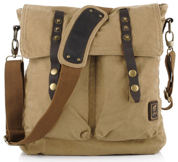 Vintage Inspired Canvas Shoulder Bag