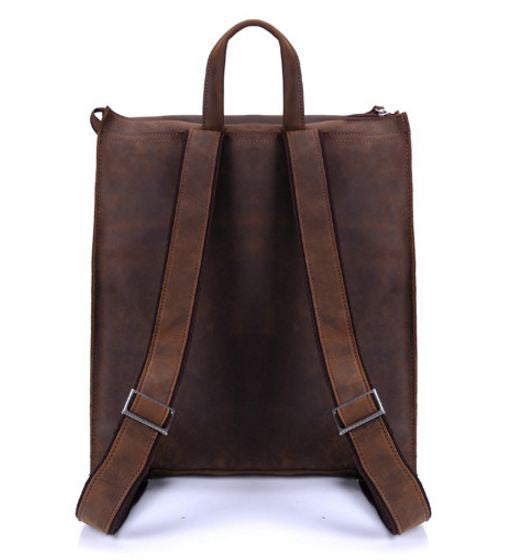 Premium Leather Laptop Backpack