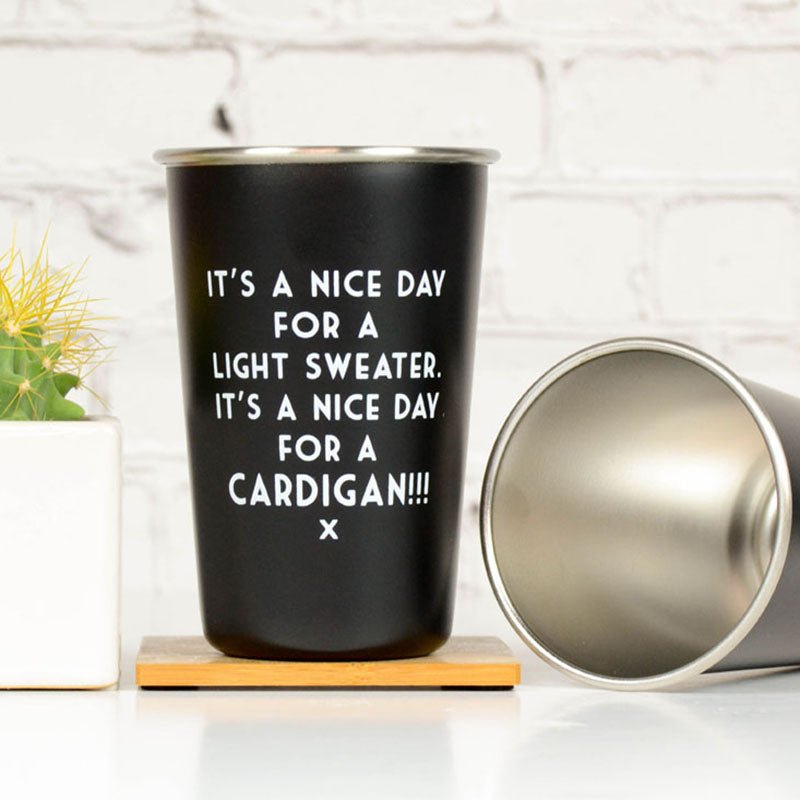 
      It's a Nice Day For a Light Sweater...Mistaken Lyrics Pint Glass – M E R I W E T H E R
    