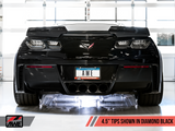 AWE: 2014-2020 Chevrolet C7 Corvette Stingray|Z51|Grand Sport - Track Edition Axleback Exhaust (Diamond Black Tips)