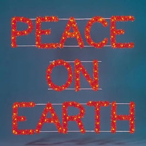 Peace On Earth Sign Commercial Christmas Decorations Building Mount Evangeline Specialties